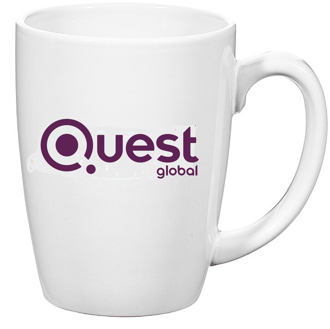 Quest Global -   Challenger Coffee Mug - White - 11 oz.