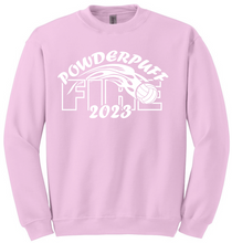 Load image into Gallery viewer, FireVB Powder Puff - District V.I.T. Fleece Crew