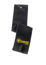 Load image into Gallery viewer, Quest Global - Port Authority® Grommeted Tri-Fold Golf Towel